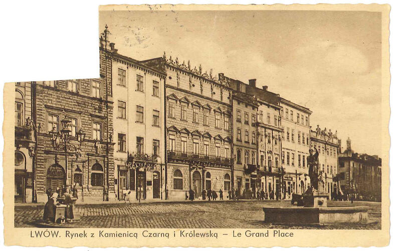 P 014 Lwów Rynek z Kamienicą Czarną i Królewską