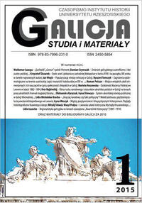 Galicia. Studies and materials No. 1/2015