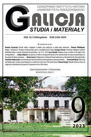 Galicia. Studies and materials No. 9/2023