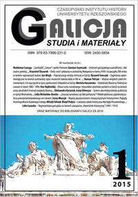 Galicja. Studia i materiały nr 1/2015