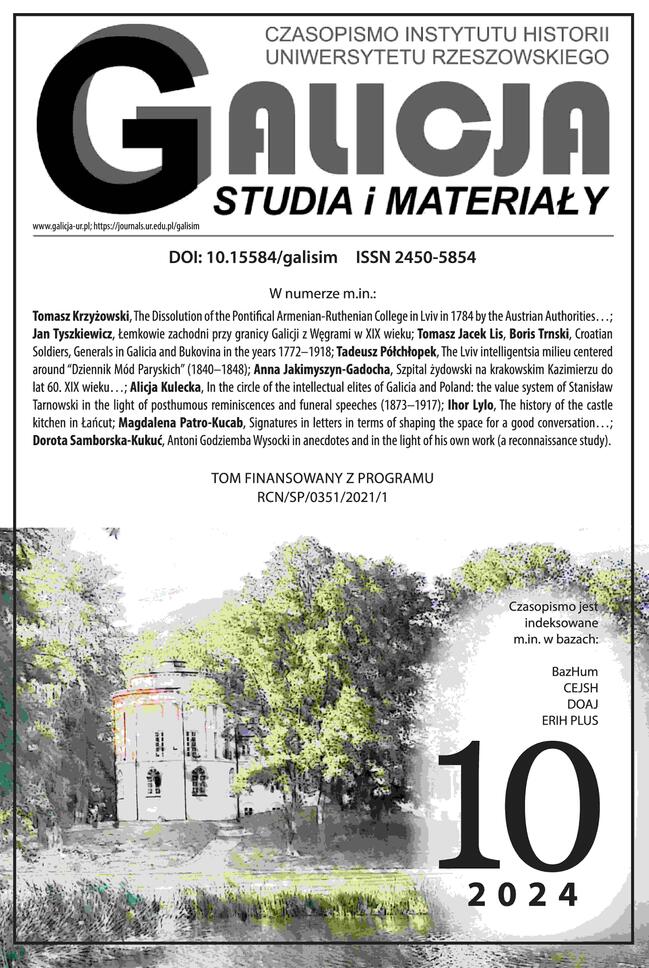 Galizien. Studien und Materialien Nr. 10/2024