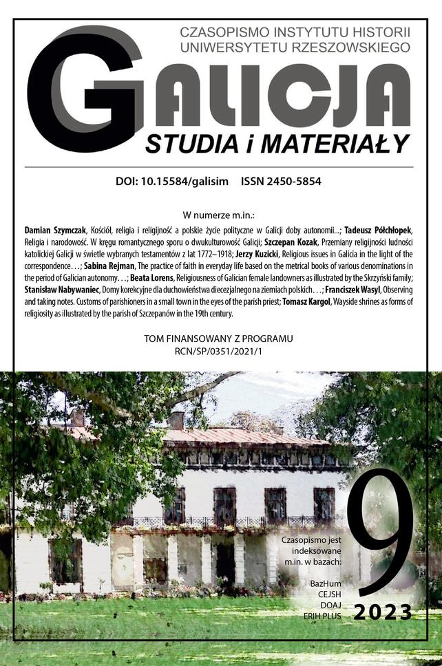Galizien. Studien und Materialien Nr. 9/2023